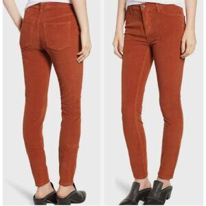 NWT Free People We The Free Skinny Fit Corduroy Pants in Fired Chestnut sz 24